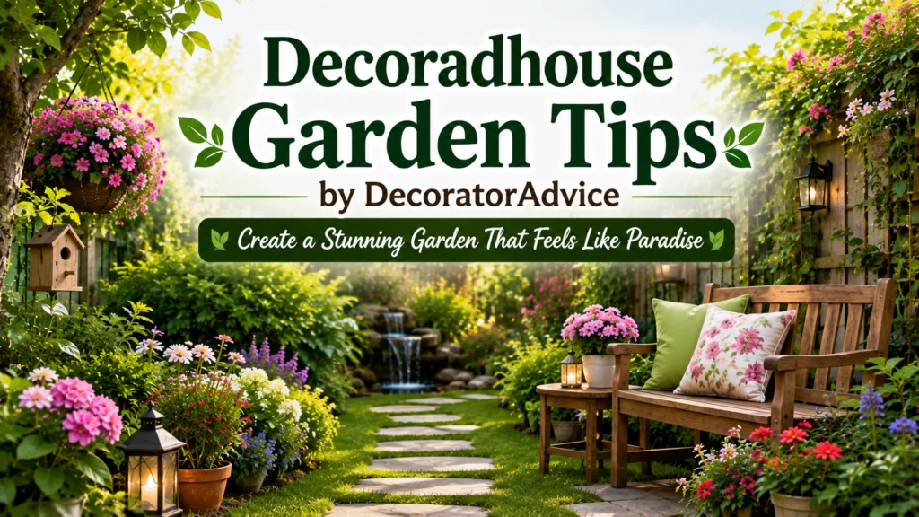 Decoradhouse Garden Tips by DecoratorAdvice